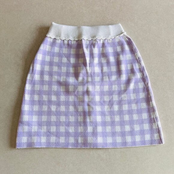 Maje Jimmy Gingham Check Mini Skirt ASO Belly The Summer I Turned Pretty - Picture 8 of 12